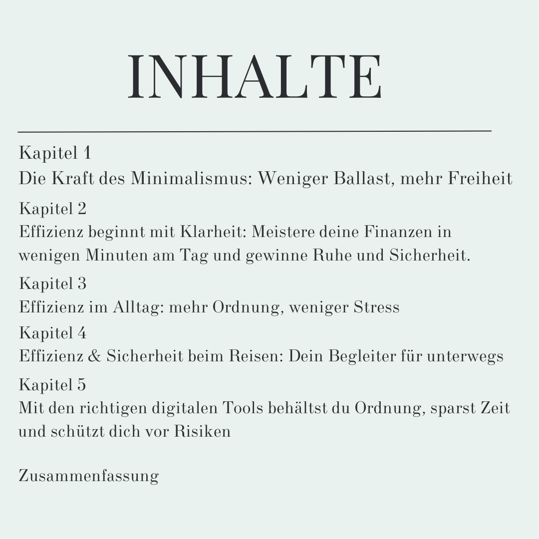 Smart & Organisiert E-Book + Finanzplaner