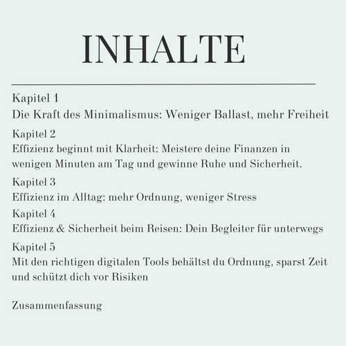 Smart & Organisiert E-Book + Finanzplaner